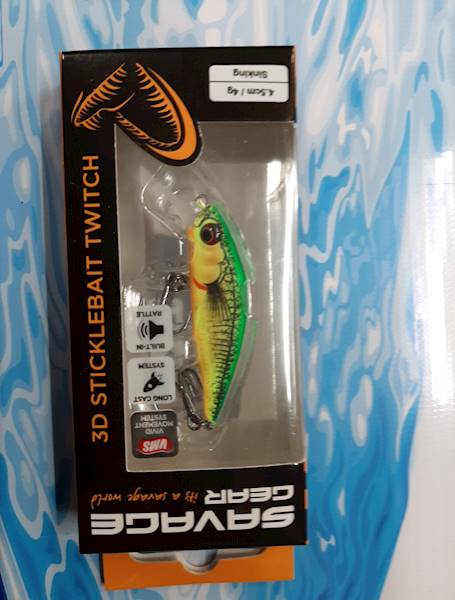 3D STICKLEBAIT TWITCH 4,5CM 4G SINKING firetiger