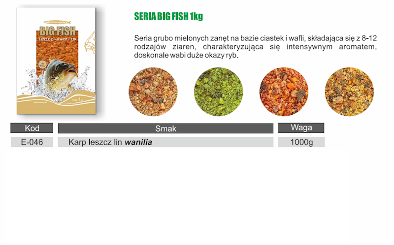 ZANĘTA ELDORADO BIG FISH WANILIA 1KG