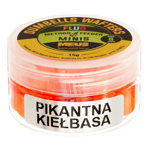 Dumbells Fluo Wafters 8mm Pikantna Kiełbasa MINIS