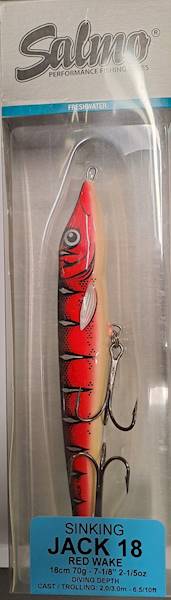 SLIDER SALMO JACK 18cm/70g SINKING RED WAKE