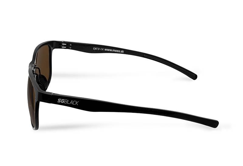 OKULARY DELPHIN SG BLACK szkła brązowe 