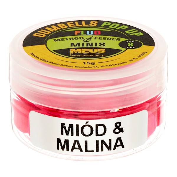 Dumbells Fluo Pop Up 8mm Miód & Malina MINIS