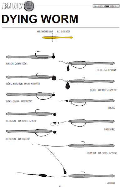 DYING WORM 70mm kolor 021 zapach krill 1szt
