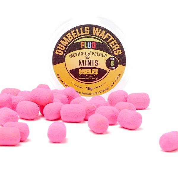 Dumbells Fluo Wafters 8mm Truskawka MINIS