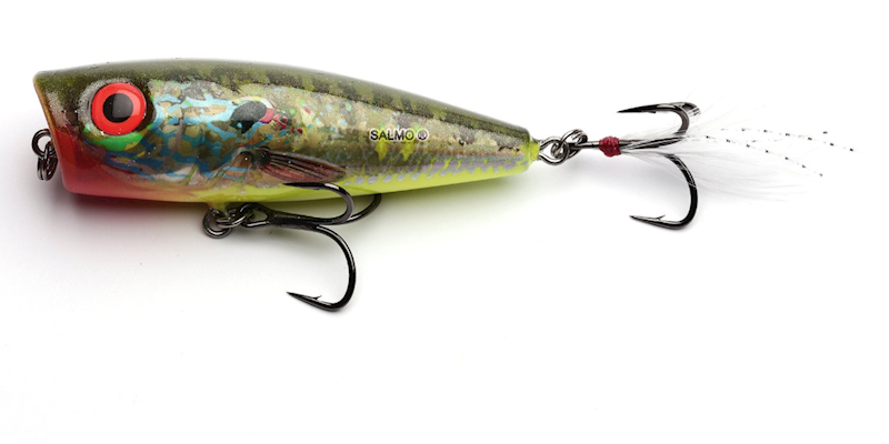 Salmo Rattlin Pop Floating 7cm, Red Hot Bluegill