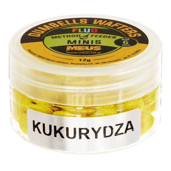 Dumbells Fluo Wafters 6mm Kukurydza MINIS