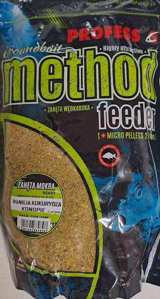 ZANĘTA DO METHODY WANILIA KUKURYDZA KONOPIE 700G