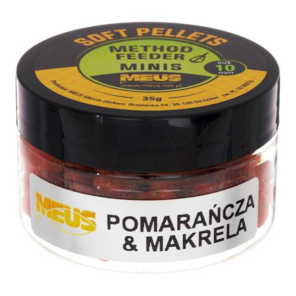 Soft Pellets 10mm Pomarańcza & Makrela MINIS