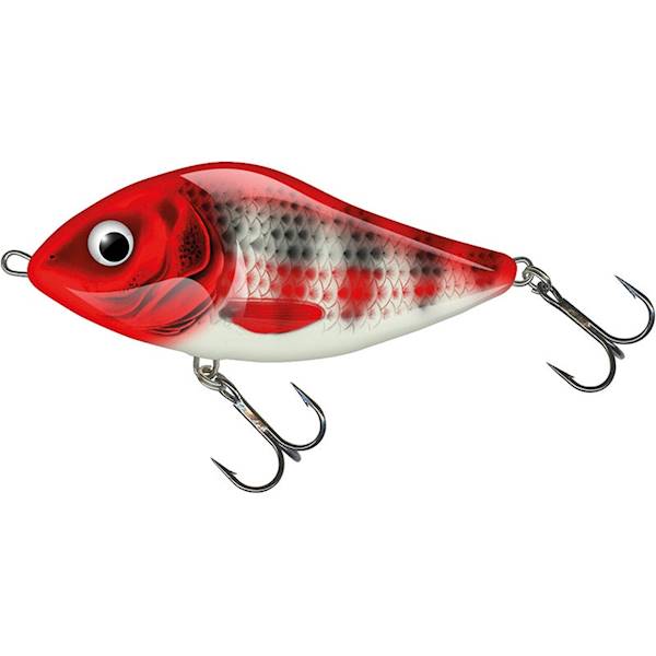 SLIDER FLOATING 7cm Wobler Salmo Red Head Stripe