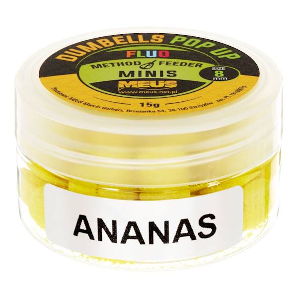 Dumbells Fluo Pop Up 8mm Ananas MINIS