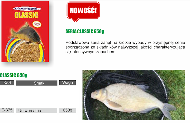 ZANĘTA ELDORADO UNIWERSALNA 0,65KG