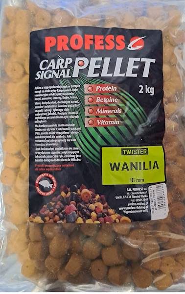 Pellet TWISTER – WANILIA 18 mm 2KG