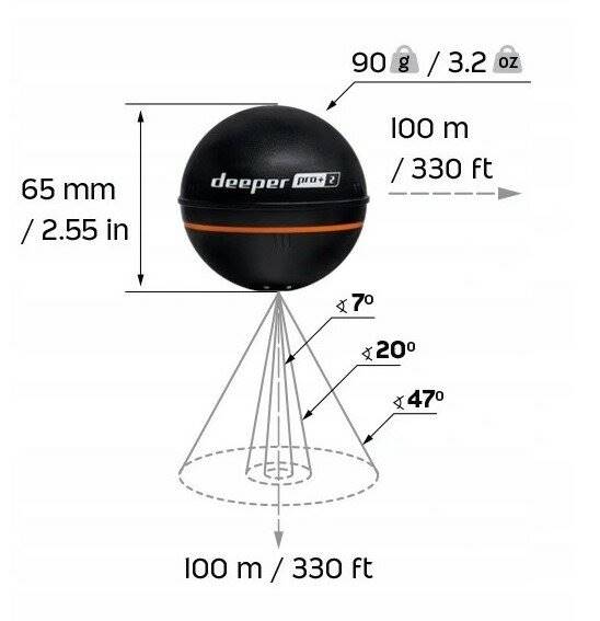 Echosonda wędkarska DEEPER PRO+ 2