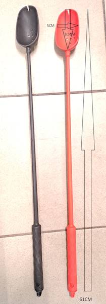 ŁYŻKA ZANĘTOWA 61CM 1SZT CZARNA LUB CZERWONA