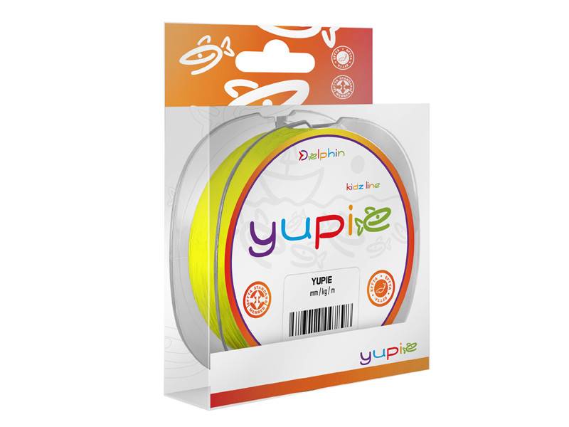 Delphin YUPIE / fluo żółta 0,22mm 4,2kg 300m