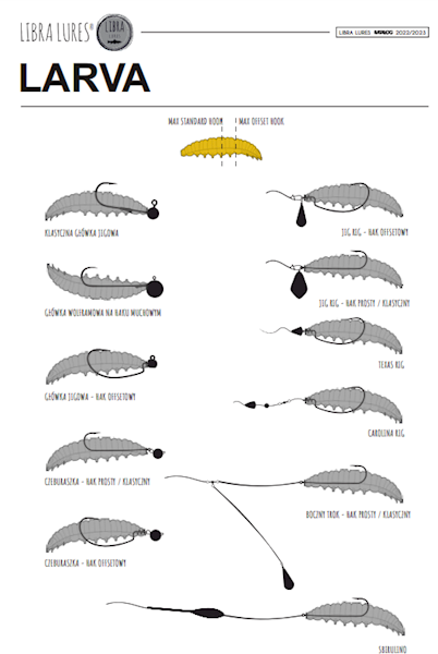 LARVA 45mm kolor 040 zapach ser 1sztuka