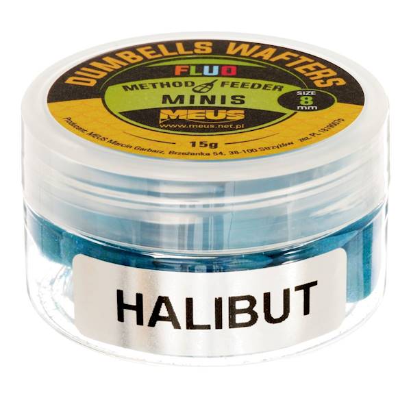 Dumbells Fluo Wafters 8mm Halibut MINIS