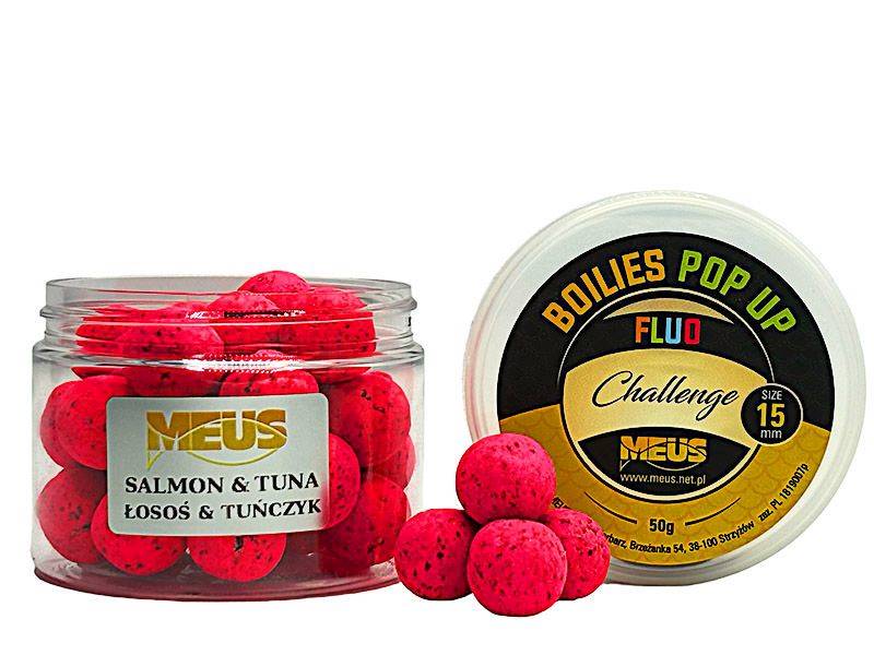Kulki Fluo Pop Up Challenge 15mm Salmon & Tuna