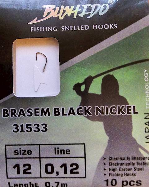 HACZYKI BUSHIDO BRASEM BLACK NIKIEL 12 0,12MM 0,7M