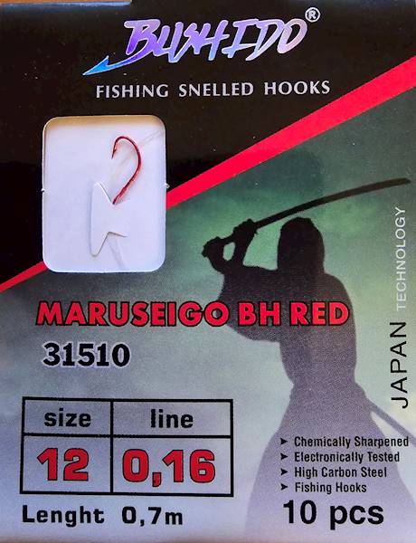 HACZ.BUSHIDO MARUSEIGO BH RED 12 0,16MM 0,7M 31510
