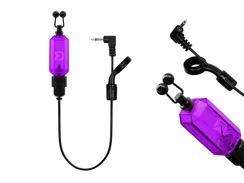 Wskaźnik brań Delphin CUBIX Light PURPUROWY