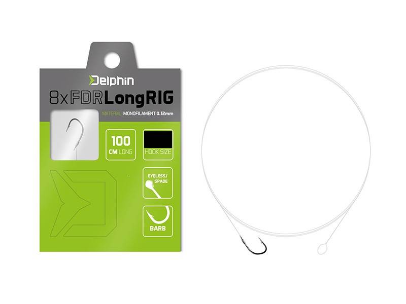 Przypon FDR LongRIG roz.12 8szt 100cm 0,14mm