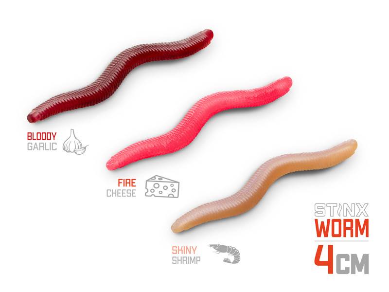 Miękka przynęta Delphin B! StinxWORM 50szt 4cm