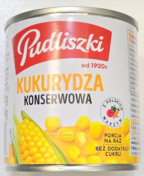 KUKURYDZA KONSERWOWA PUDLISZKI 150GR