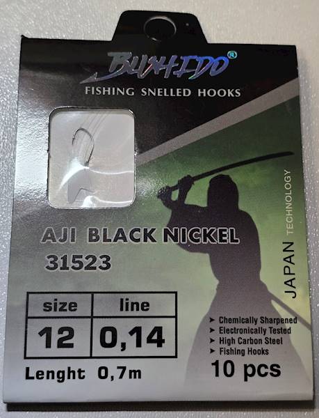 HACZYKI BUSHIDO AJI BLACK NICKEL 12 0,14MM 0,7M
