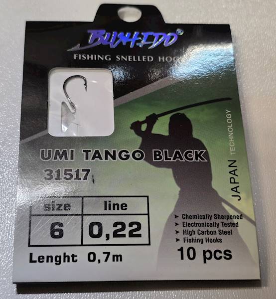 HACZYKI BUSHIDO UMITANGO BLACK 6 0,22MM 0,7M 31517
