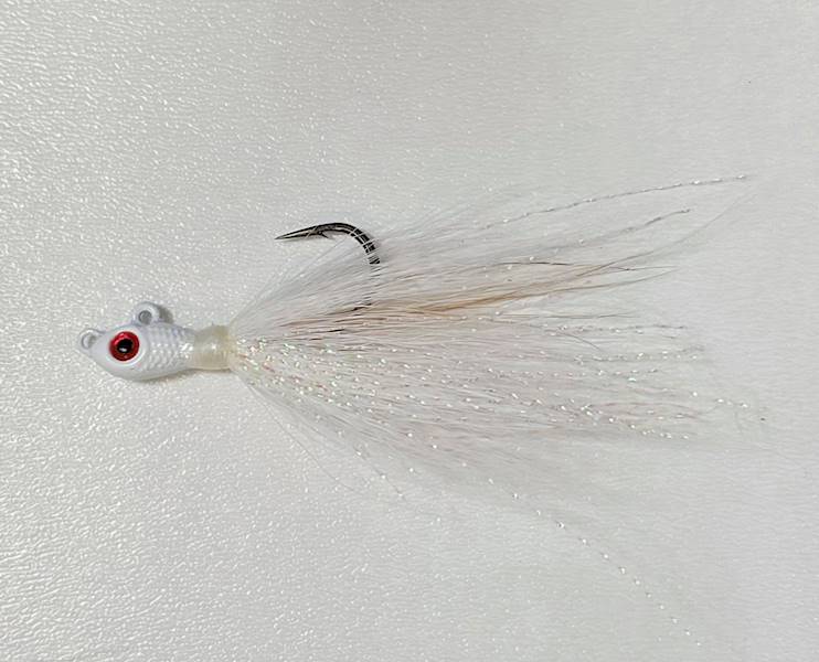 Jig MUSTAD Big Eye Bucktail 1/8 oz. White 3.5 g