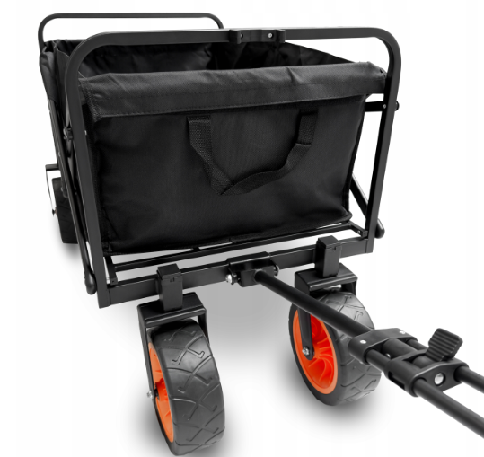 WÓZEK TRANSPORTOWY 83X51X60CM CZARNY 150L