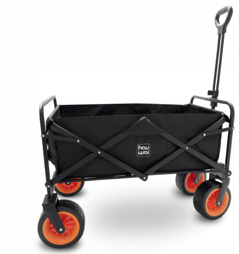 WÓZEK TRANSPORTOWY 83X51X60CM CZARNY 150L