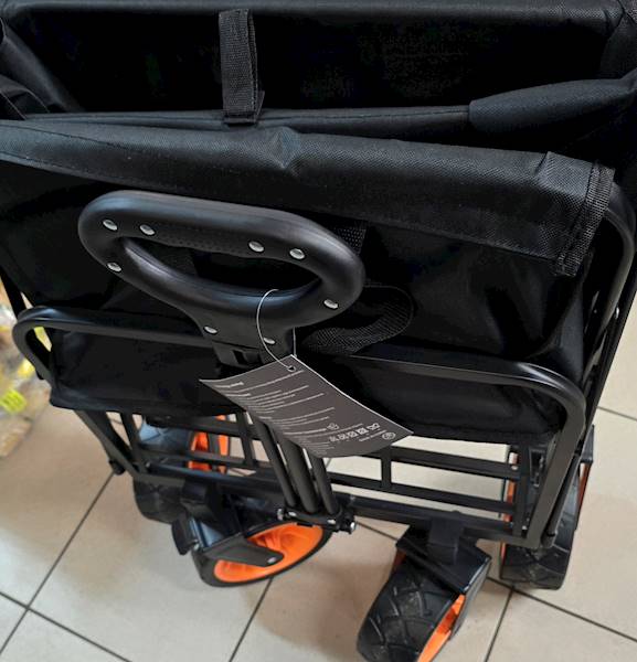 WÓZEK TRANSPORTOWY 83X51X60CM CZARNY 150L