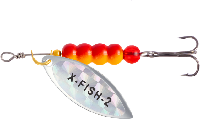 X-Fish obrotówka Trophy 2 9g Silver rainbow