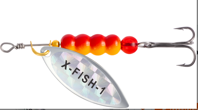 X-Fish obrotówka Trophy 1 7g Silver rainbow