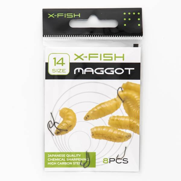 X-Fish haczyki Maggot #14 (8 szt/opak)