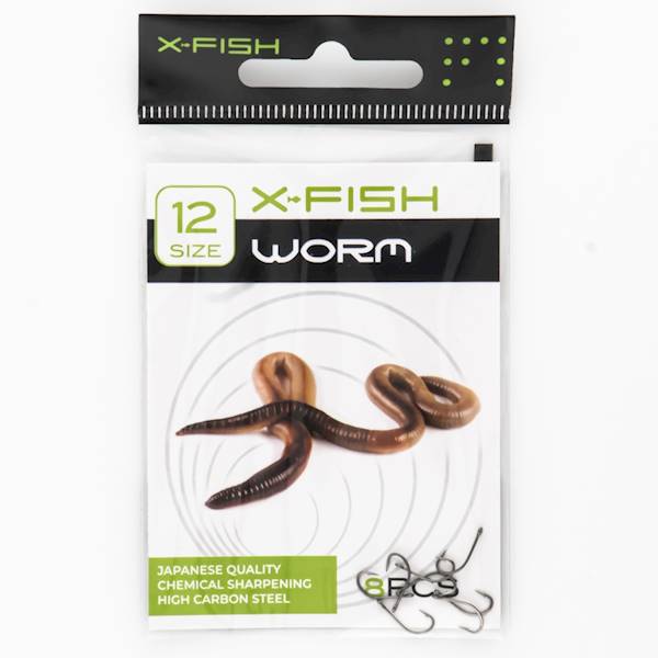 X-Fish haczyki Worm #14 (8 szt/opak)