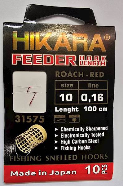 HACZYKI HIKARA FEEDER  ROACH RED 10 0,16MM 100CM
