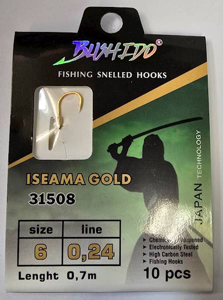HACZYKI BUSHIDO ISEAMA GOLD 6 0,24MM 0,7M 31508