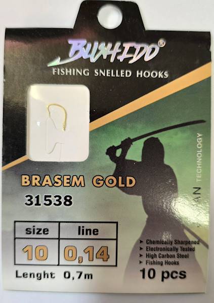 HACZYKI BUSHIDO BRASEM GOLD 10 0,14MM 0,7M 31538