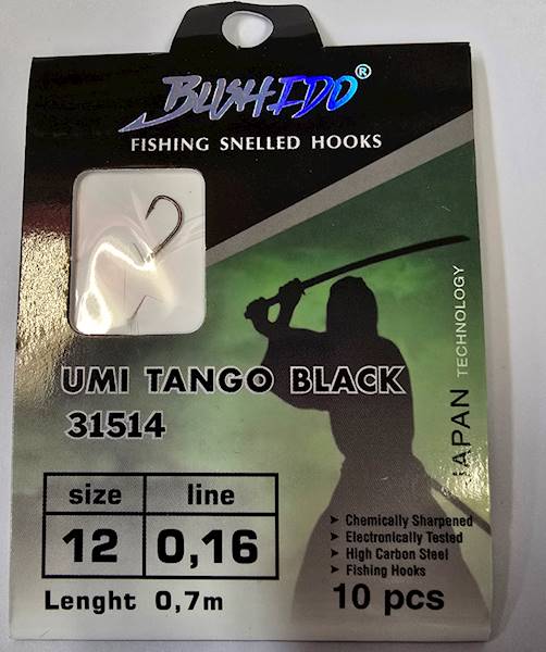 HACZYKI BUSHIDO UMITANGO BLACK12 0,16MM 0,7M 31514