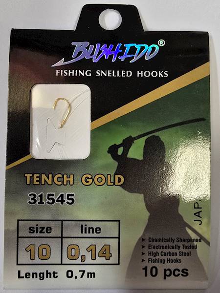 HACZYKI BUSHIDO TENCH GOLD 31545 ROZ10 0,14MM 0,7M