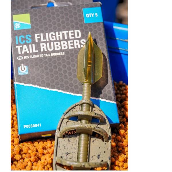 Gumowe Lotki Podajnika Preston ICS Flighted Tail 