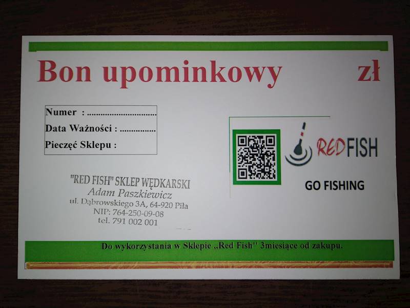 BON PODARUNKOWY WERSJA PAPIEROWA 100