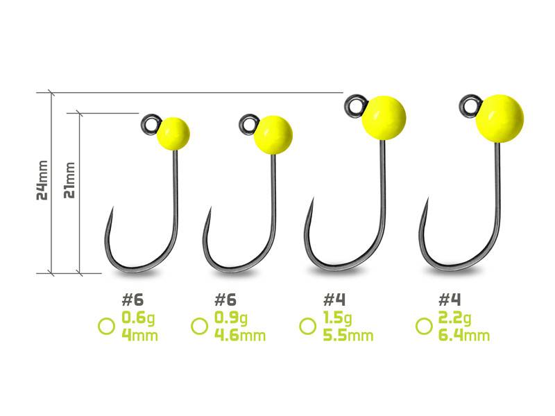 Główka wolframowa Delphin T-AREA BL 0,6g 5 szt