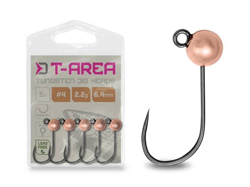 Główka wolframowa Delphin T-AREA BL 0,6g 5 szt