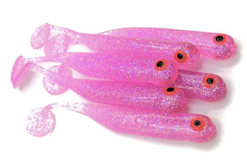 GF1 7cm glitter pink 6 szt.