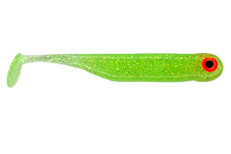 GF1 7cm glitter light green 6 szt.