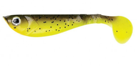 BERKLEY Pulse shad 8cm Brązowy chartreuse 1 szt